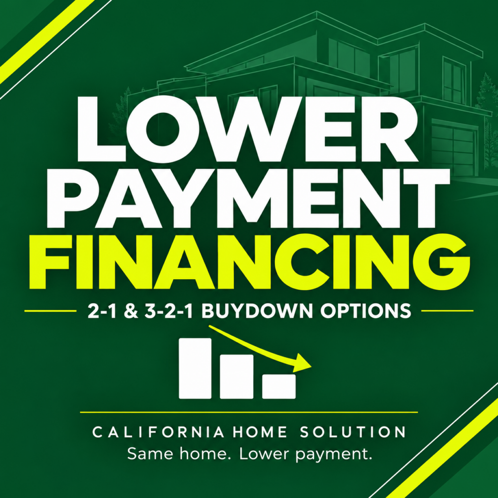 lower payment financing by California Home Sokution
